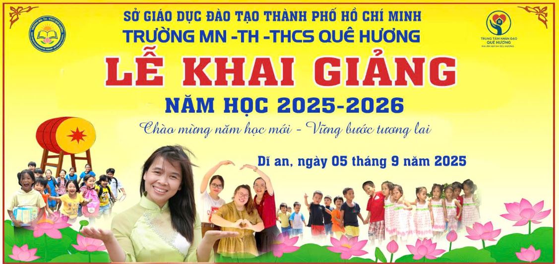 LỄ KHAI GIẢNG NĂM HỌC MỚI : TRI ÂN MẸ HUỲNH TIỂU HƯƠNG VÀ SỰ ĐỒNG HÀNH