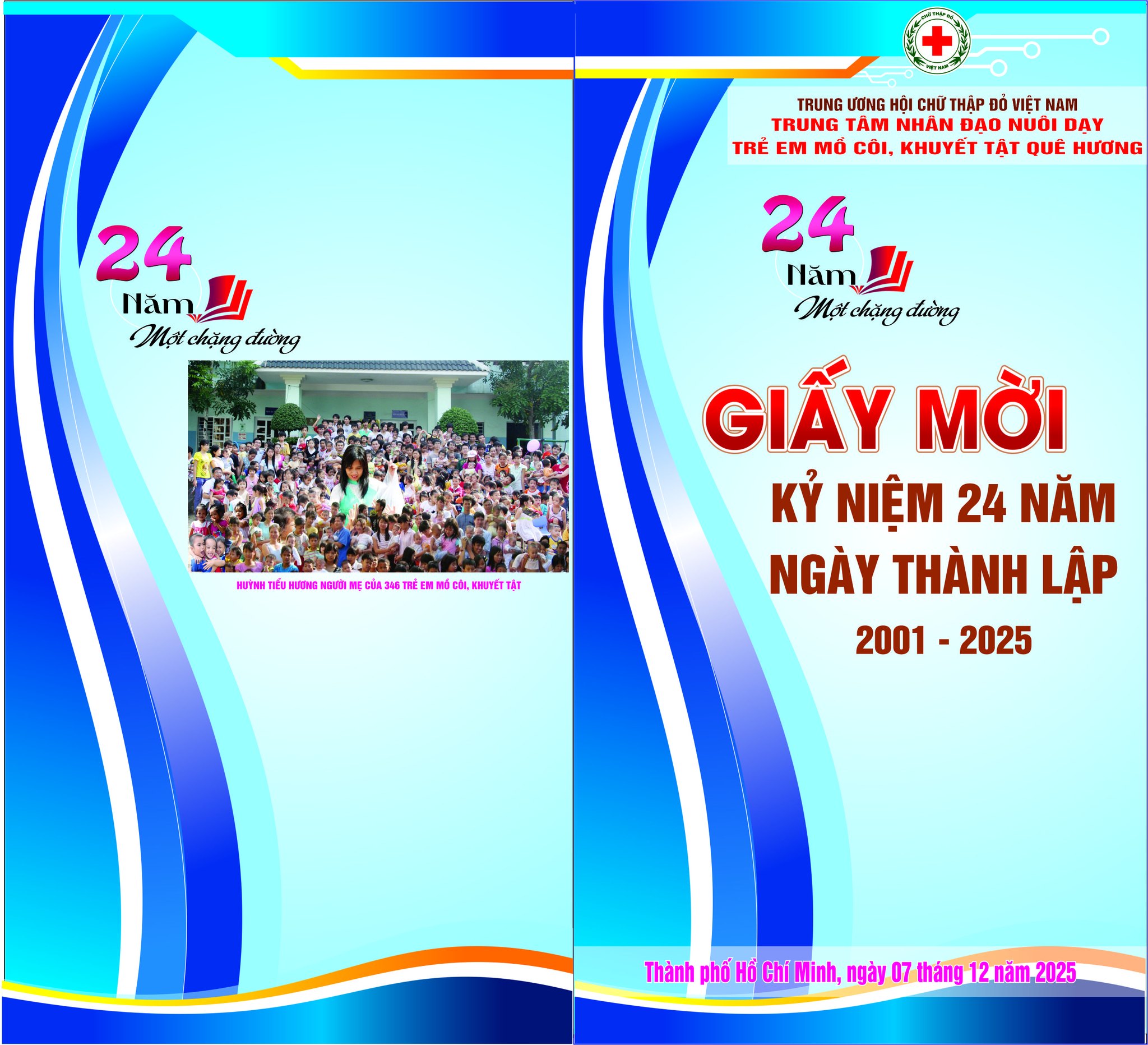 Thư Mời Kỷ Niệm 24 Năm Thành Lập Mái Ấm Huỳnh Tiểu Hương