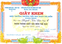  Thành tích sau 1 năm học của các em