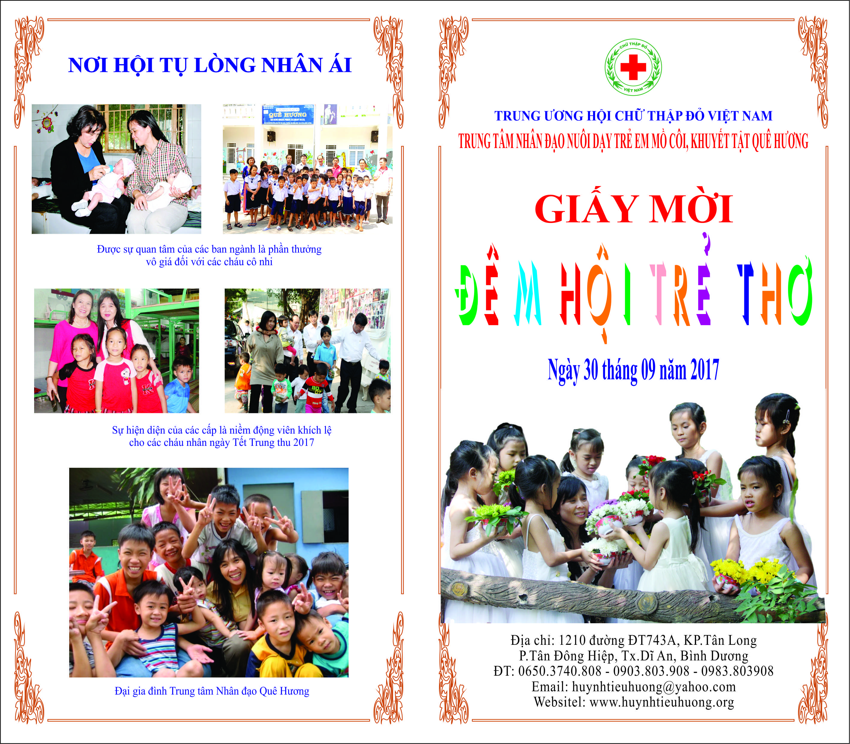 THƯ MỜI DỰ CHƯƠNG TRÌNH TRUNG THU 