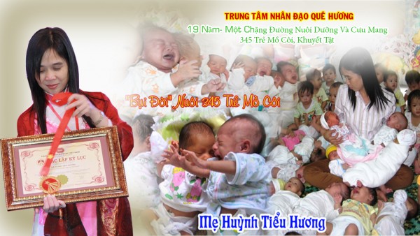 HUỲNH TIỂU HƯƠNG- 19 NĂM HÀNH TRÌNH NUÔI DẠY 345 TRẺ-TTNĐ QUÊ HƯƠNG